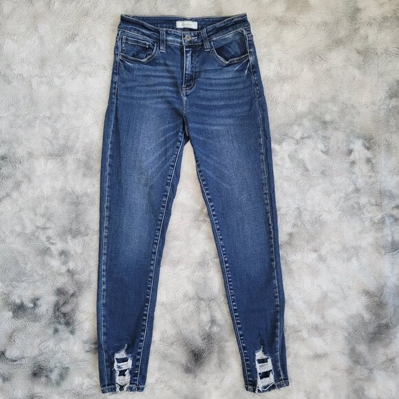 EUC KanCan Signature Estilo Mid-Rise Stretch Skinny Denim Jeans Women's 26 - Picture 2 of 8